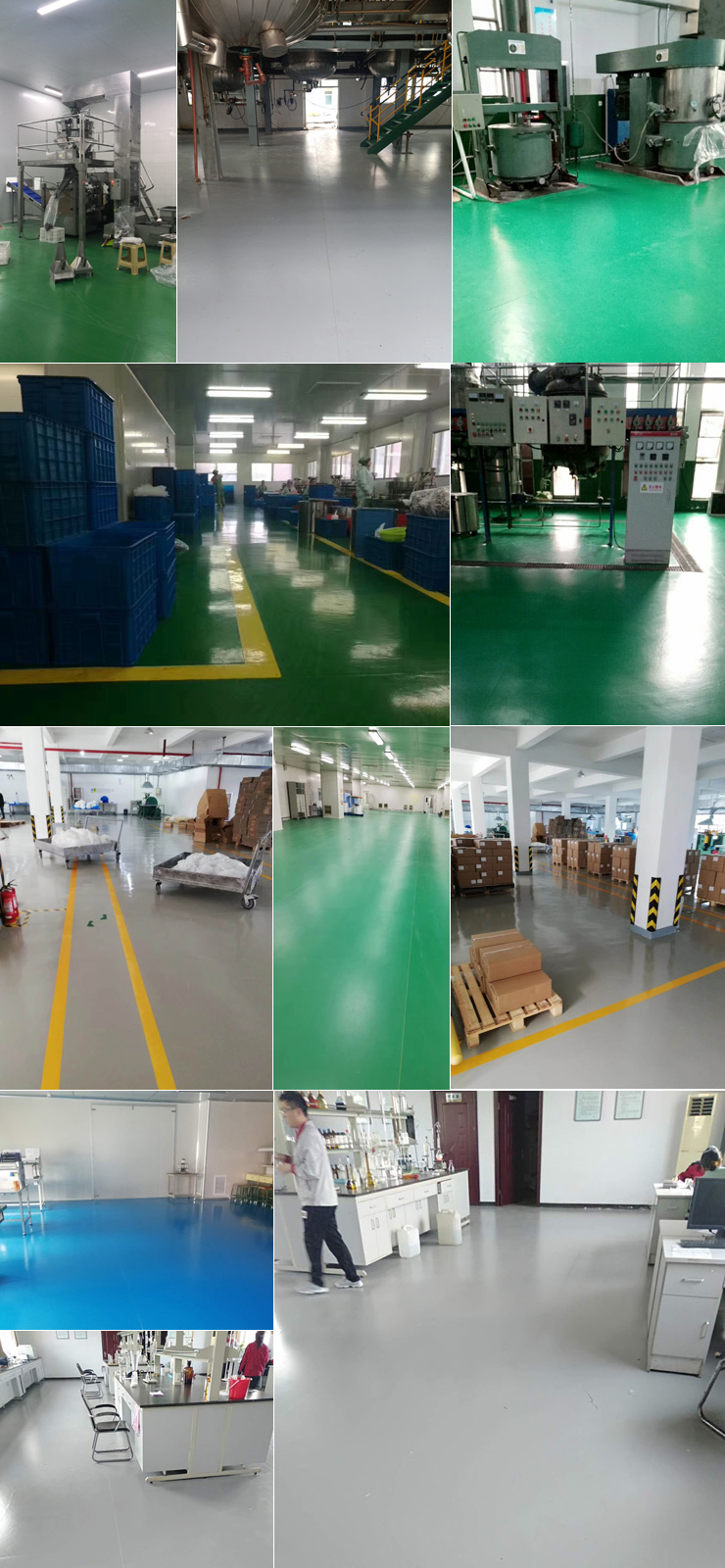 工厂厂房车间地板地坪，实验室地面地板，净化车间地面地板铺装PVC塑胶地板材料