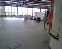 厂房用工业地板 灰色工业塑胶地板 厂房地面铺装材料