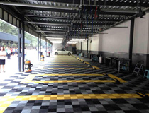 汽车4S店维修保养地面格栅 汽车装潢维修厂地板地面处理材料