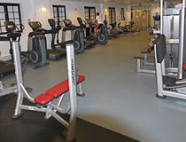 健身房橡胶地板 地垫 健身房力量区承重地胶