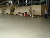 工业厂房车间地板卷材铺装材料 车间地面翻新改造工业pvc地板 车间耐磨地坪铺